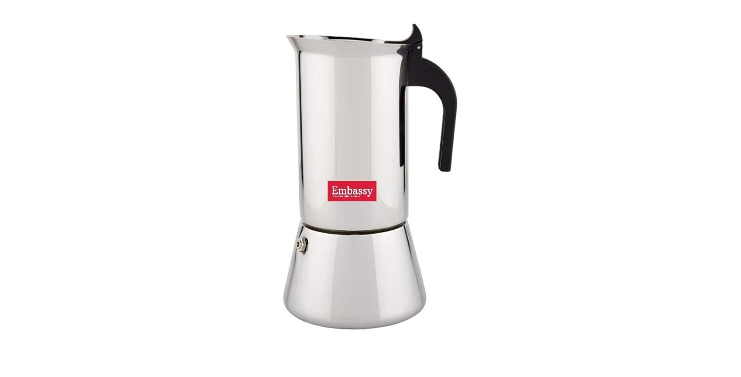 Buy EMBASSY Stainless Steel Italian Coffee Percolator/Maker, 6 Cups