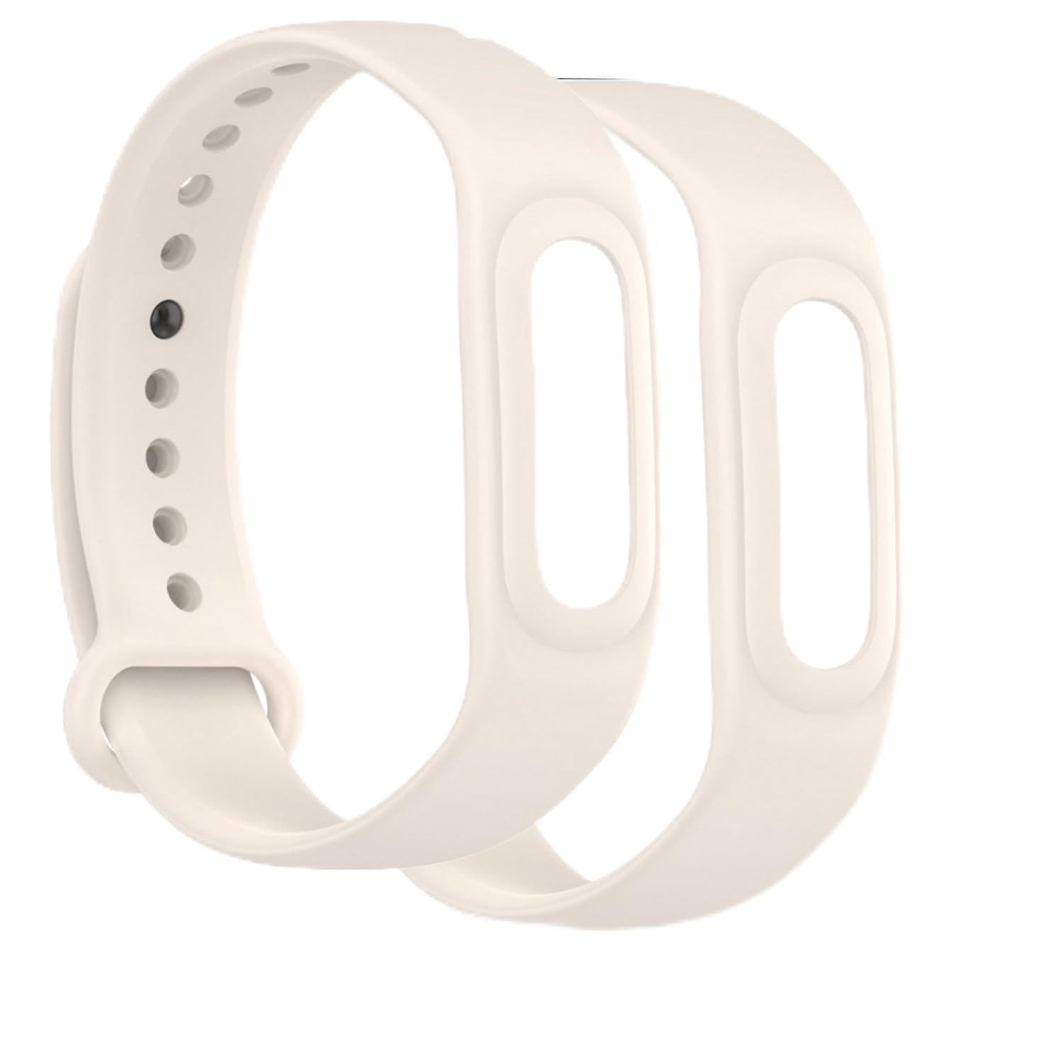 ByteCraft Band for Google Fitbit Air, Breathable Replacement Sport Strap with Classic Buckle, Water & Sweat Resistant, Adjustable Replacement Strap for Google Fitbit Air Fitness Tracker (2, White)