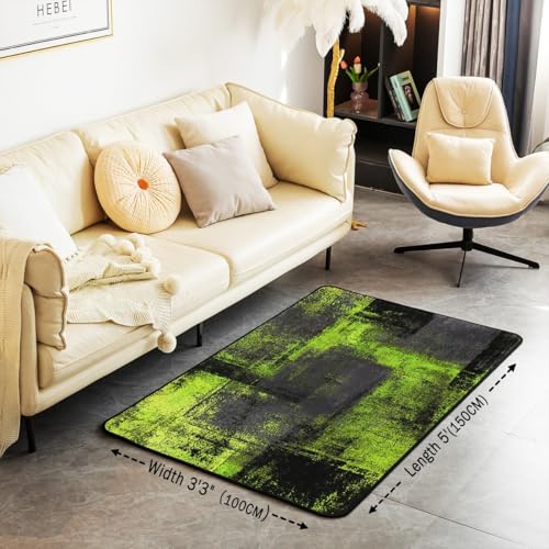 Tapete Erosebridal Verde Lima 100x150 cm Antideslizante miniatura 2