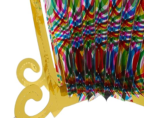 Christmas Concepts® Multi Coloured Foil Lantern Decoration for Christmas - Hanging Decorations, Multicolour - Image 4