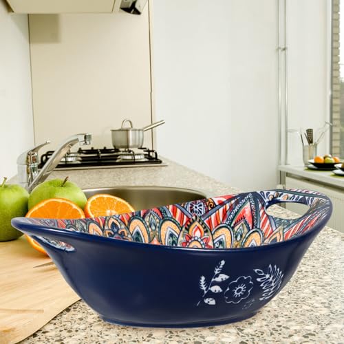 Bol céramique multi-usage léger avec anse pour fruits et snacks - 4