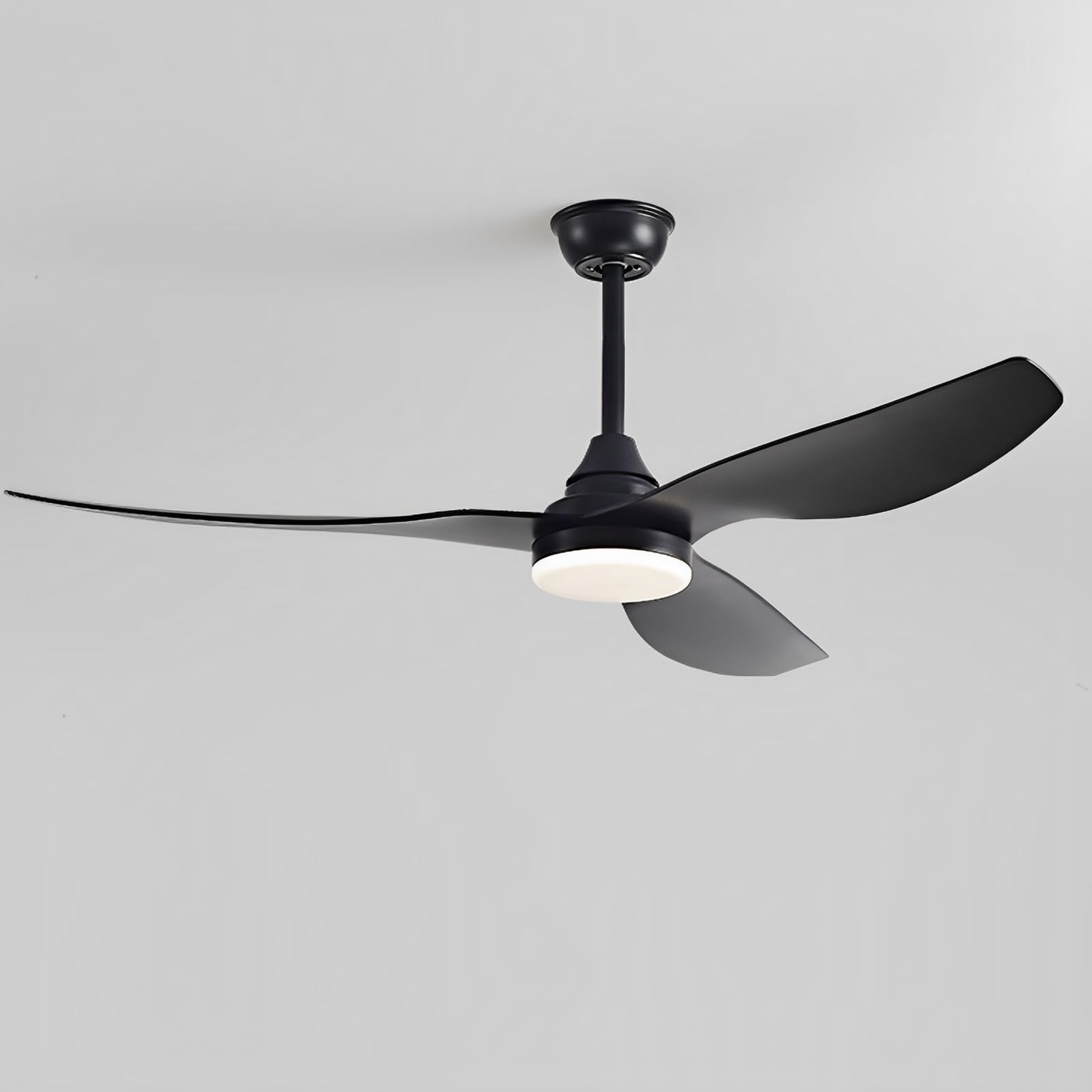 Modern Ceiling Fans with Lights Remote Control 6 Speed Quiet Ceiling Fan for Living Room Patio Bedroom Indoor 24W LED Ceiling Fan Light 3 Blades, Reversible DC Motor