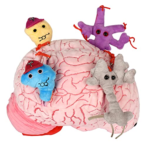 GIANT MICROBES Brain Cell Plush, Neuron Plush, Neuroscience Gift, Neurology, Science Plushies, Neuron Model Anatomy, Psychology Gifts, Psychology Graduation Gifts, Brain, TBI, Mental Health Awareness
