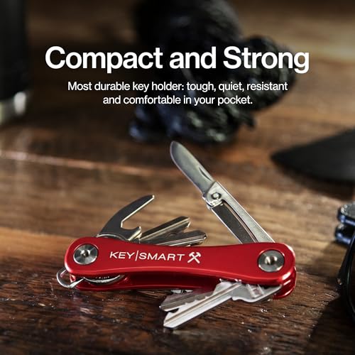 Image of KeySmart Rugged Keychain Multitool Key Holder, Up to 14 Keys | Key Organizer for EDC. Expandable, Durable Build, Reduces Key Chain Bulk & Jingle, Pocket Clip & Bottle Opener Included