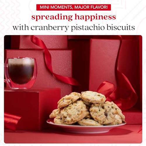 David's Cookies Cranberry Pistachio Biscuits Sweet Sampler Tin - Irresistible Crunch, Snacks And Bakery Treats - Ideal for Snacking And Gifting - Delicious Gourmet Food Gift For All Occasions 9.3oz - Image 5