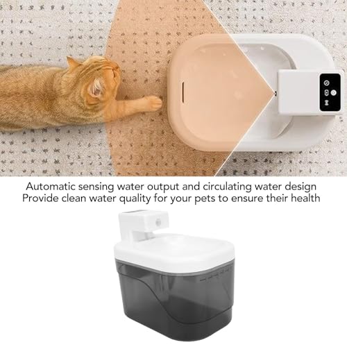 Fuente automática de agua para mascotas 2L blanco plástico miniatura 5