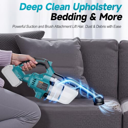 Image of Cordless Handheld Vacuum Cleaner Compatible with Makita 18V Battery