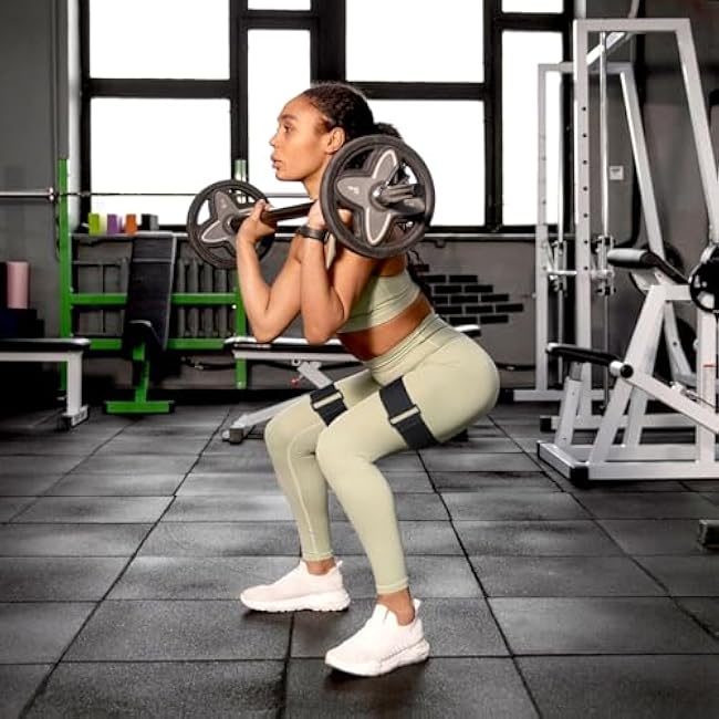 2 Pcs Occlusion Bands Glutes Hip Building Blood Flow Restriction Bands BFR Bundle Booty Bands Best Fabric Resistance Bands for Women Exercising Your Butt Squat Thigh Fitness