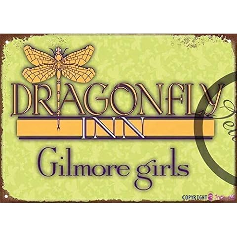 TSOSK Retro Metal Tin Sign/Dragonfly Inn Gilmore Girls Vintage Metal Sign12 X 8 INCH Cover