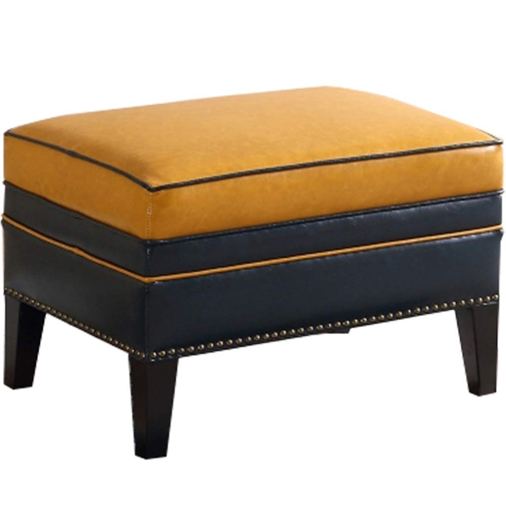 Repose-pieds de bureau marron et pouf de salon confortable supportant 250kg
