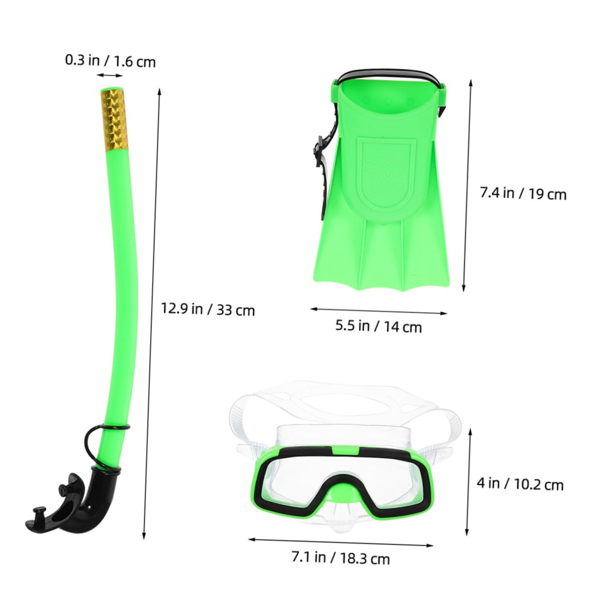 TOYANDONA Gafas De Buceo y Tubo De Snorkel Compacto y Ligero para Natación Equipo De Snorkel Duradero Aletas Cortas para Nadar para Principiantes