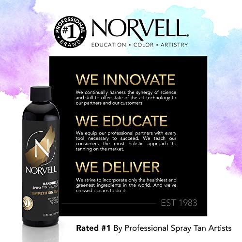Norvell Premium Professional Sunless Tanning Spray Tan Solution - Competition Tan, 8 Fl.oz. #TOP2