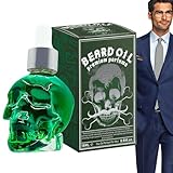 Beard Perfume Oil, Men's Cologne, Long-Lasting Scent, Grooming Products, Skull Design, Arbeit & Dating Fragrance, Stylish Excellent Choice, 15 ml, 85 g, Duftöl