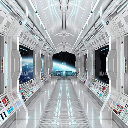 Lywygg 8X8Ft Vinyl Spaceship Interior Background Futuristic Science Fiction Photography Backdrops Spacecraft Cabin Photo Shoot Studio Props Astronomy Universe Galaxy Outer Space Station Cp-36-0808 #TOP10