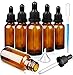 ANKKY Pipettenflasche 10ml 20ml 30ml Apothekerflasche 6Stk Tropfflaschen aus Braunglas mit Pipette für Essenzen Öle Parfum Extrakte