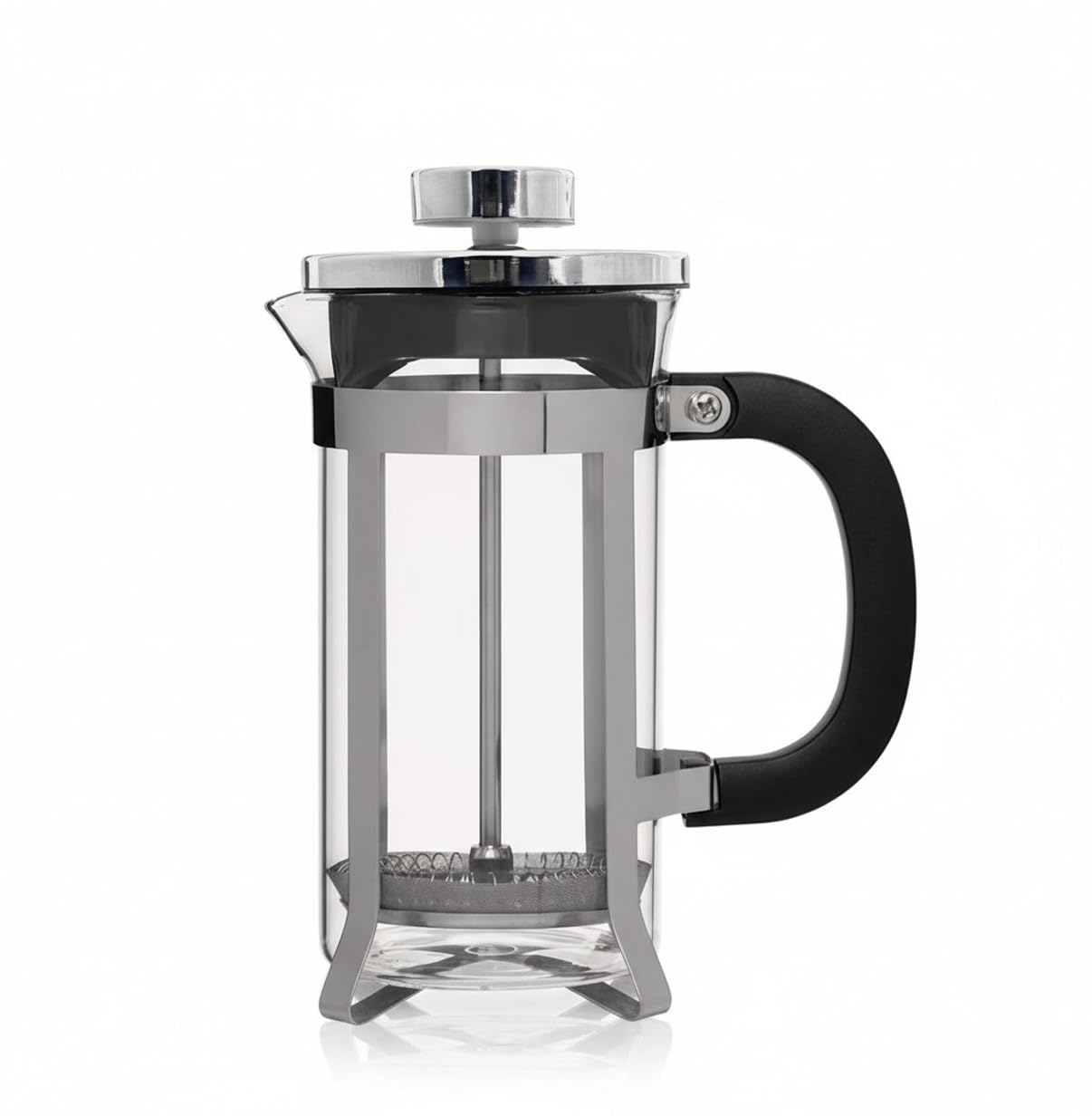 Cafeteira De Prensa Francesa Inox 1000 ml Cremeira Leite Café