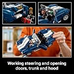 LEGO Icons Ensemble de Construction de la Voiture Shelby Cobra 427 S/C pour Adultes - Décoration de Chambre, Bureau ou Étagère pour Fans de Voitures de Sport, Âges 18+ - Idée Cadeau pour Anniversaires - 10357