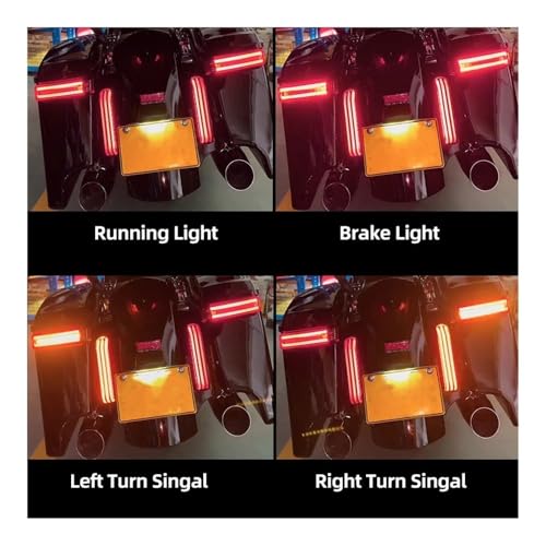 Clignotants accessoires motos sacoches LED feu arrière stop Touring 97-22 - 4