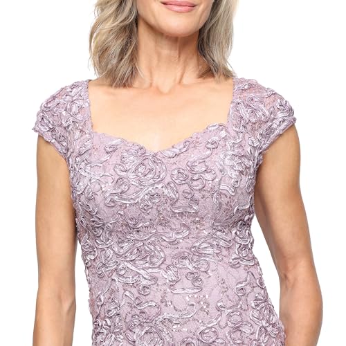 Image of Alex Evenings Women's Long Sleeveless Mother of the Bride Dress with Shawl (Petite and Regular Sizes)