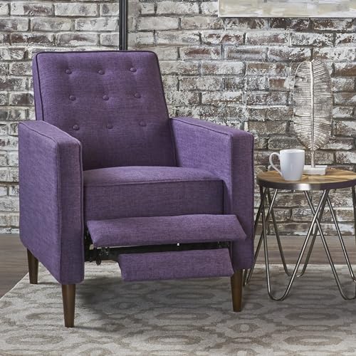 Sillón Recliner Ajustable con Cojín Morado