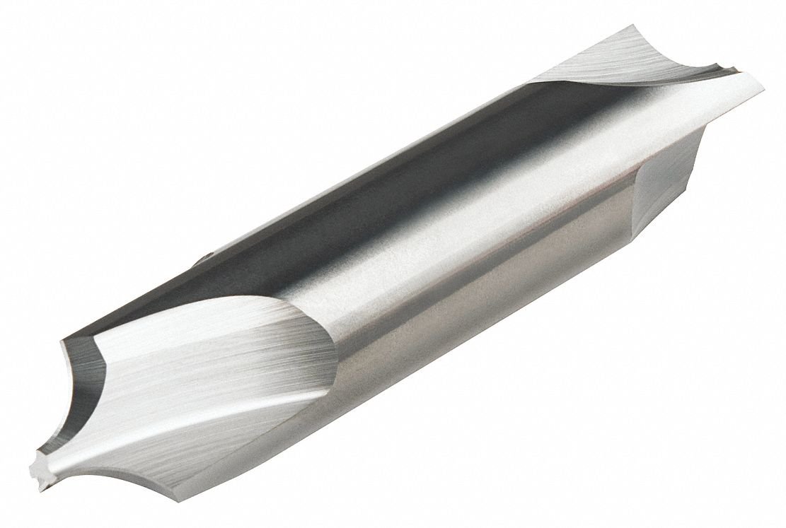 CRE-750-281 Corner Rounding End Mill - Double-Ended, 120 Fl, 9/32 Radius, 010 Max Lead-in Lenght, 3/4 Shank Dia, 4 OAL, Uncoated