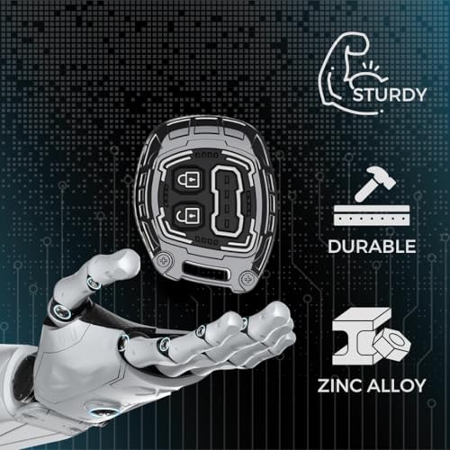 Image of KEYCEPT Metal Armor Key Cover Compatible for Suzuki Swift, Dzire, Ertiga, Baleno, Celerio, WagonR, Fronx, Jimny, Ignis 2 Button Remote Key| Stylish & Durable.