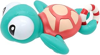 NEXTAKE Pull String Baby Bath Toy Pull & Go Turtle Cute Swimming Turtle Windup Clockwork Bathtub Toy for Toddlers
