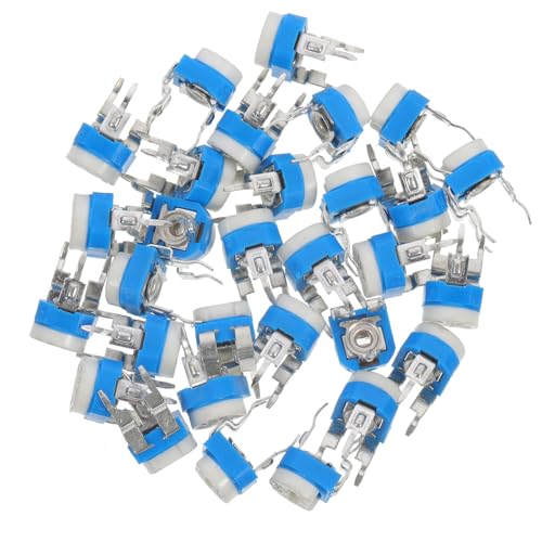 GALPADA 30 piezas Potenciómetro Ajustable Resistencia Variable Ohm Unidades Accesorio Electrónico DIY Resistencia de Película de Carbono Duradera para Pcb y Prototipos