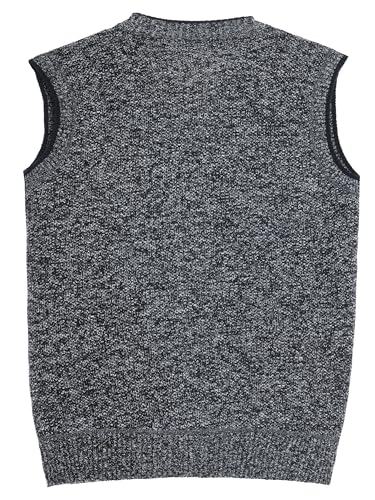 LemonGirl Men's Sleeveless Vests Cardigan Sweater V-Neck Vest Button Fit for Casual Wear3