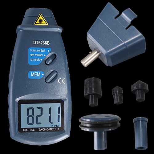 Digitaler optischer Drehzahlmesser Laser Tacho Tachometer Motortester U/min DZ1