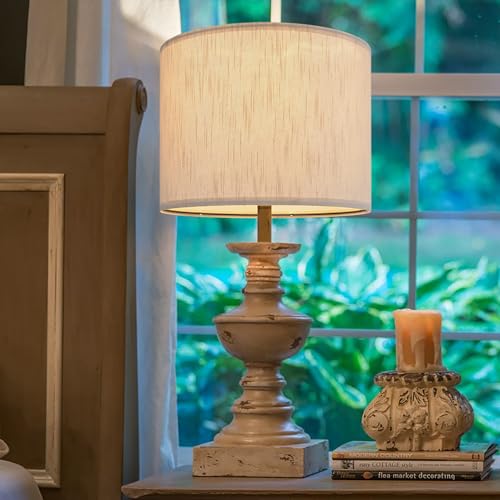 Bamboo Patterned Linen Drum Shaped Lampshades, 13 \"top x 13\" bottom x 10 \"high (spider shaped) Modern off White Desk Lamp Lampshade and Bedside Lamp Replacement Lampshade, Handmade by PAPAYA