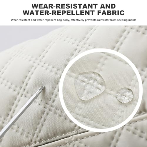 Duffle Bag for Travel, 2pcs/set 18.5inch Travel Duffle Bag with 9.5in Toiletry Bag, Carry on Overnight Bag, Travel Duffle Bag, Large Capacity Weekender Bag, Yoga Gym Bag for Women Men (White)4