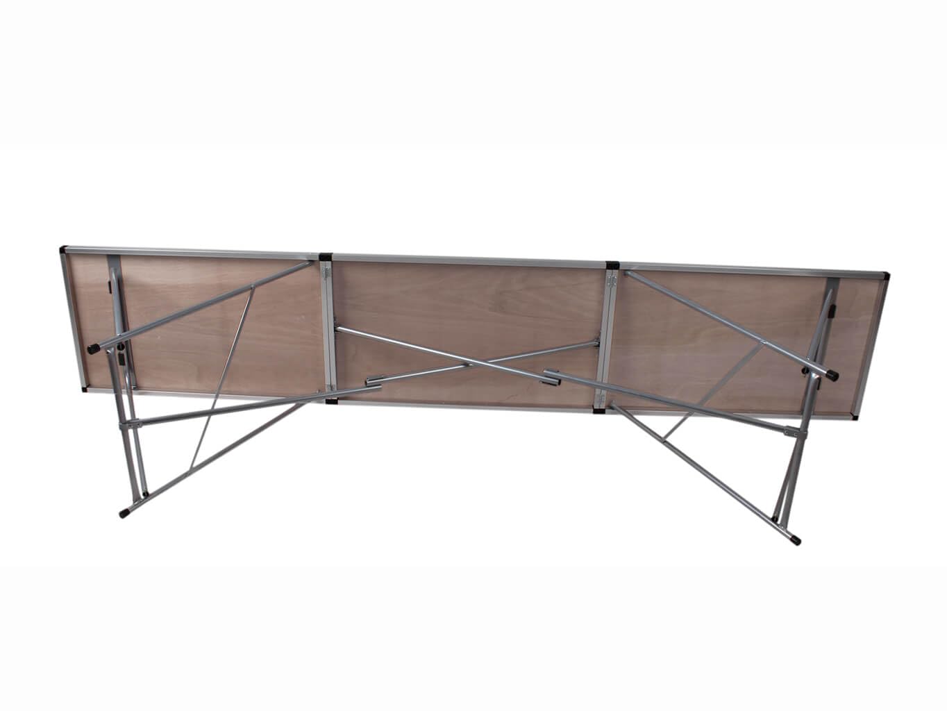 ASKON Tapeziertisch Profi Tapezierarbeiten, Picknick, Catering, Flohmarkt - Leichte, robuste Konstruktion mit Aluminiumrahmen - Sperrholzplatte, Stärke 4,5 mm und Skalenmarkierung, 305 x 60 x 86 cm