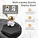 Levitating Display Stand,Magnetic Floating Display with Stand for Toys,Figures,Miniatures,360 Degree Miniature Automatic Rotating Stand,Levitating Decor for Home & Office,Birthday Gift,Christmas Gift,Futuristic Gadgets,Black
