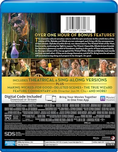 Image of Wicked: For Good (Blu-ray + Digital)