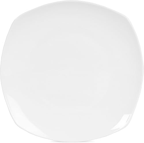 Miniatura 6 de by Fitz and Floyd Nevaeh - Juego de vajilla cuadrada suave de 12 piezas, servicio para 4 personas