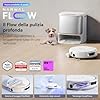 NARWAL Flow Robot Aspirapolvere Lavapavimenti All-in-one FlowWash Autopulizia, Aspirazione 22000Pa, Fotocamera AI, Pulizia Tappeti Autosvuotamento, Acqua 45-80°C e Asciugatura