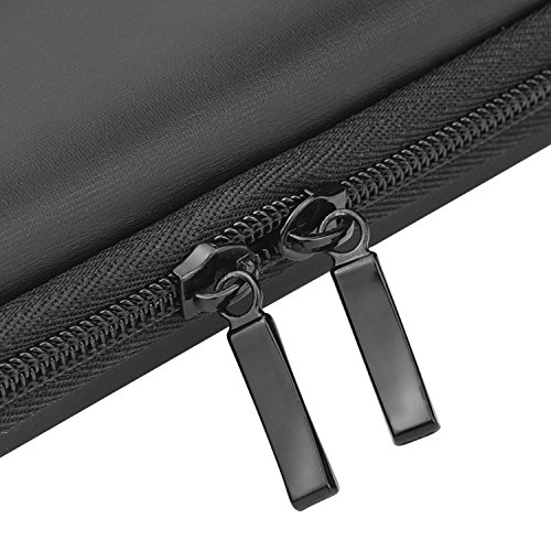 Image of Mudder Hard Shell Slim Pencil Case Small Pen Bag Stylus Case Holder EVA Waterproof Pocket Protectors Organizer for Fountain Pen Headphones Traveller Adults(Black)