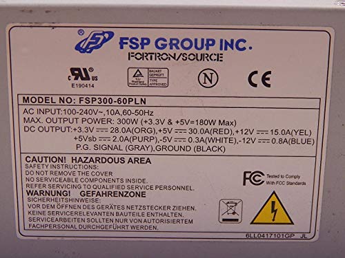 Fuente de poder FSP300-60PLN 300W con conector AUX 6 pines miniatura 7