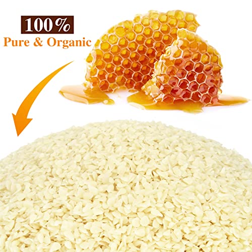 Beytyky BE78 10Lb Organic White Beeswax Pellets - Beeswax For Candle Making Triple Filtered Candle Wax For Diy Cream, Lip Balms, Lotions, And Soap Making Supplies, Cosmetic Grade Easy Melt Pure And Natural Beeswax thumb #2