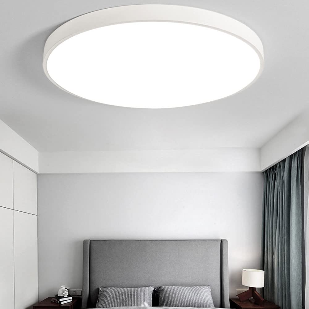 Lampa sufitowa do sypialni Ultra cienka dioda LED okrągła akrylowa metalowa regulowana oprawa z możliwością przyciemniania Oprawa do montażu podtynkowego do sypialni kuchnia salon