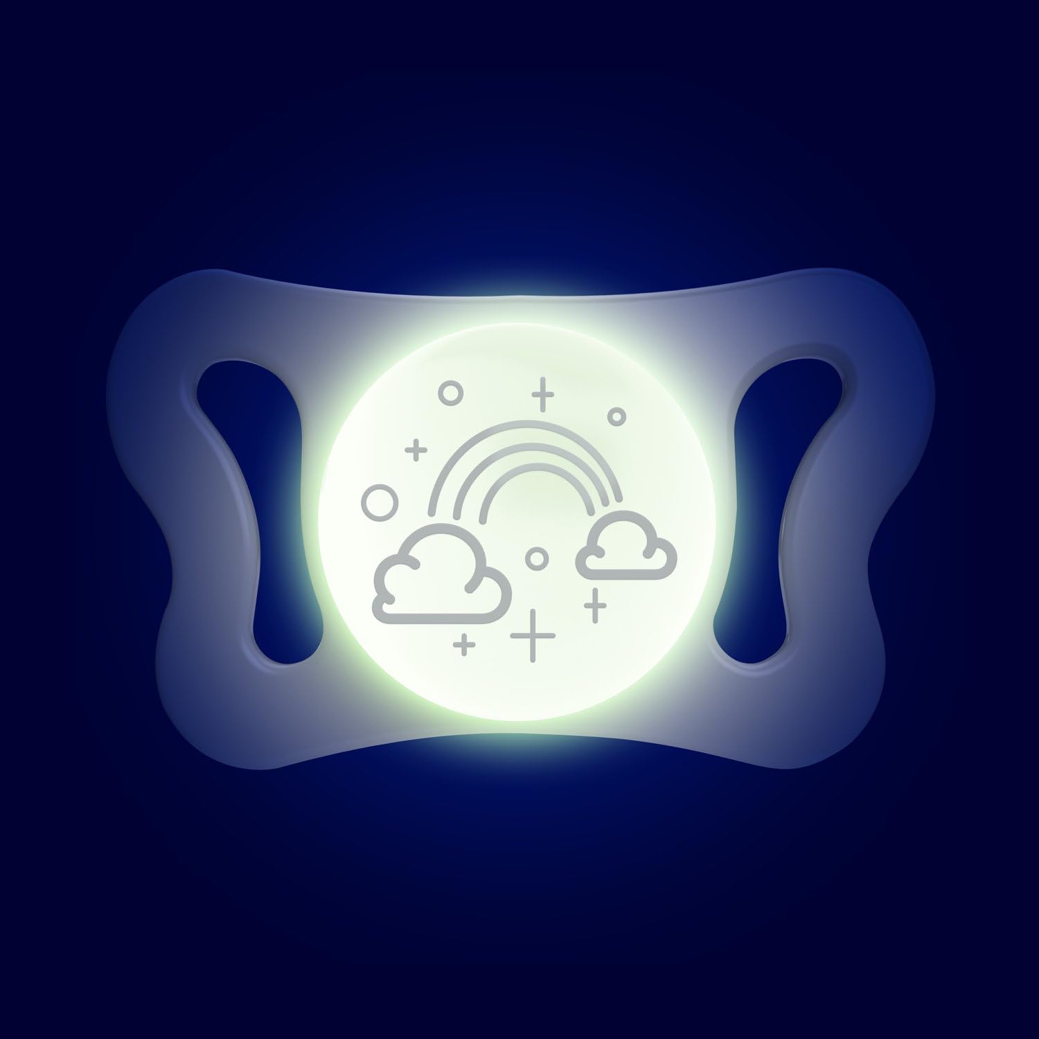 Chicco PhysioForma Micrò Lumi, Succhietto Luminescente per Neonato, 0-2 Mesi, 2 Pezzi, Neutro