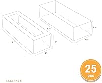 Vista 6 de 25 cajas de macarons para 6 macarons, cajas de macarons blancas con medida interior 7.3" x 1.9" x 1.9", cajas de regalo de macarons con ventana