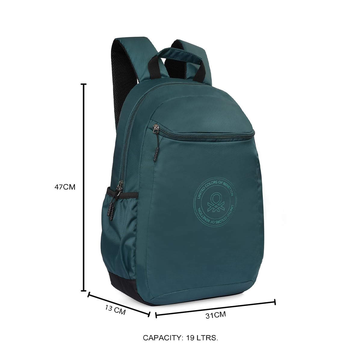 Price History - United Colors of Benetton Quirky 19L Laptop Backpack, Minimalist & Water-Resistant, Fits 14-inch Laptops, for College, Office & Everyday