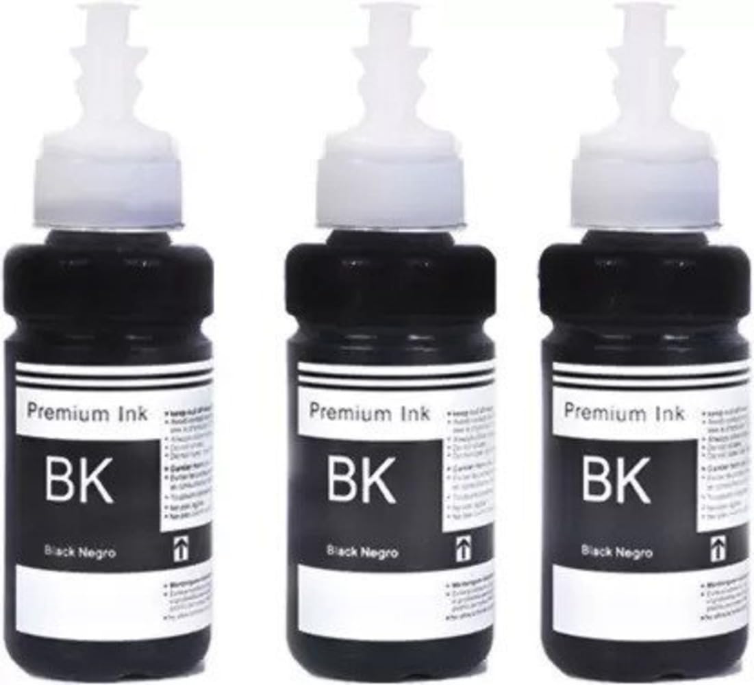 CRIBA T664 Pack of 3 Black Compatible Refill Ink for Epson L130, L360, L380, L355, L365, L385, L405, L455, Printer - Compatible Ink Bottle for Epson 001/003 Ink Code (70ml x 3 Bottle) -2 (B0CV82NXS7) Amazon Price History, Amazon Price Tracker