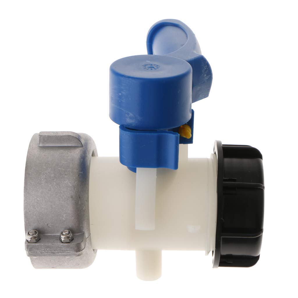 ready IBC Tank Adapter,S60X6 IBC Tote Tank Drain Adpater IBC Tap Fitting for Oil Fuel Water (DN50(75mm))