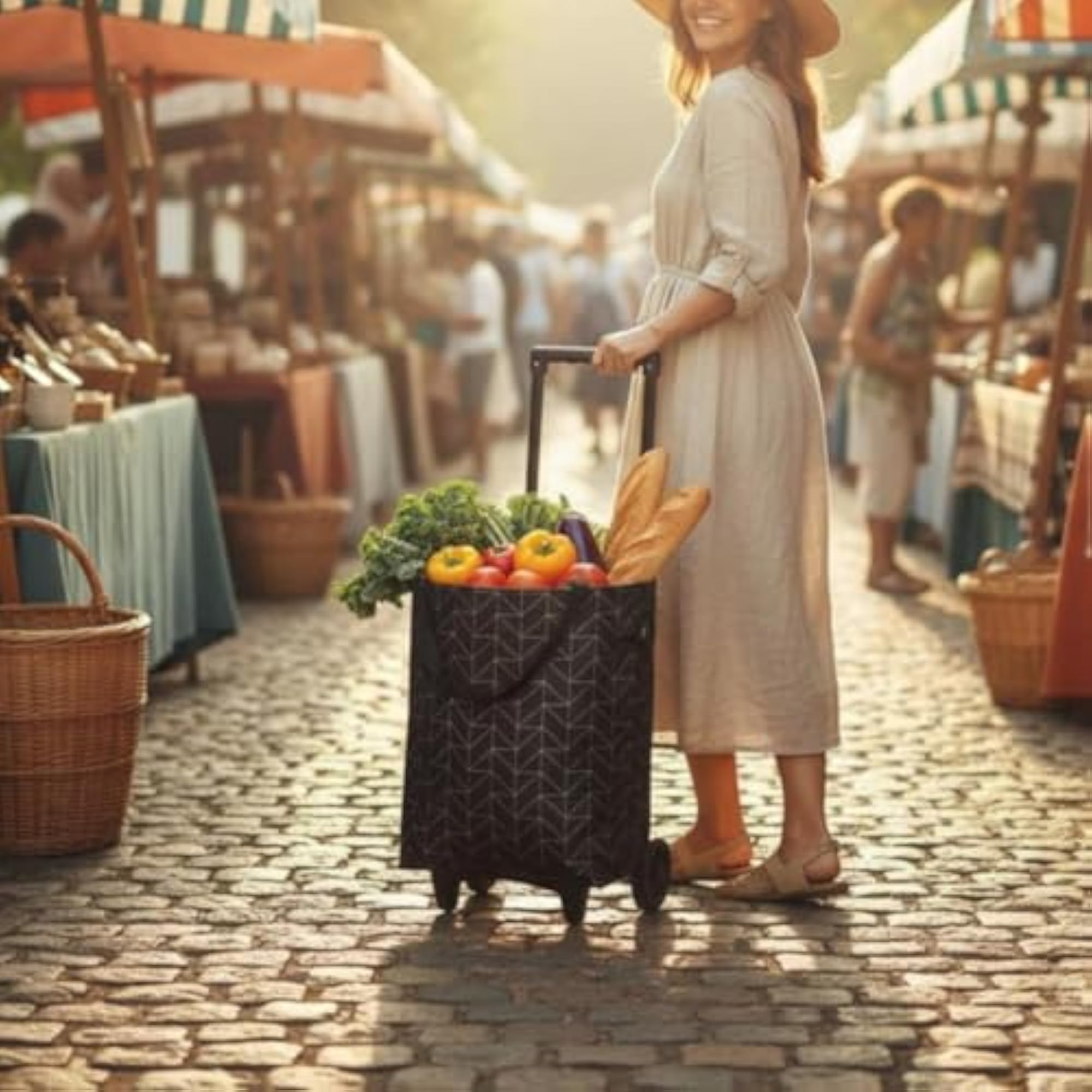 Folding Trolley Bag, Wheeled Shopping Trolley