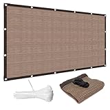 HaSaiBaby Sonnensegel Trapez 1X2.6m Schattierungsnetz, Robust Und Langlebig with Mounting Kit für Draußen, Garten, Terrasse, Hof