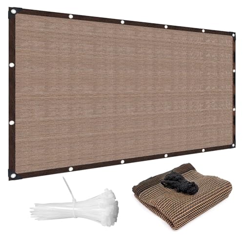 HaSaiBaby Sonnensegel Trapez 1X2.6m Schattierungsnetz, Robust Und Langlebig with Mounting Kit für Draußen, Garten, Terrasse, Hof