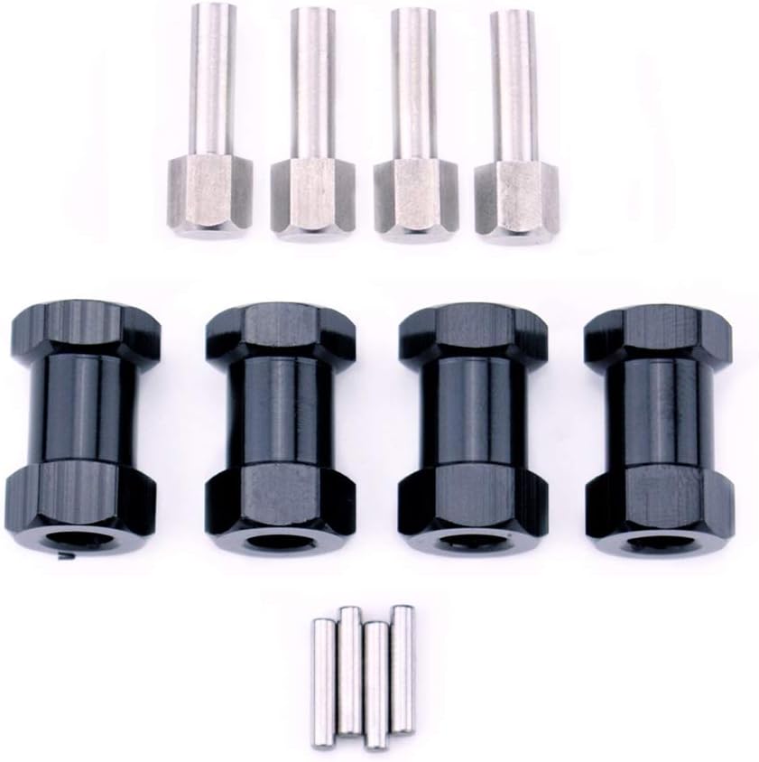 Readytosky 12mm Wheel Hex Hub 20mm Extension Hex Drive Adapter for 1/10 RC Crawler SCX10 D90(4PCS)